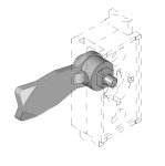 Zunge mit Sperre (für Mechanismus)